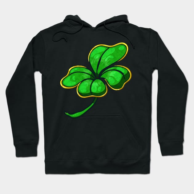 Four-Leafed Clover... Wit Da GOLD TRIM?!? Hoodie by Ray-Fillet